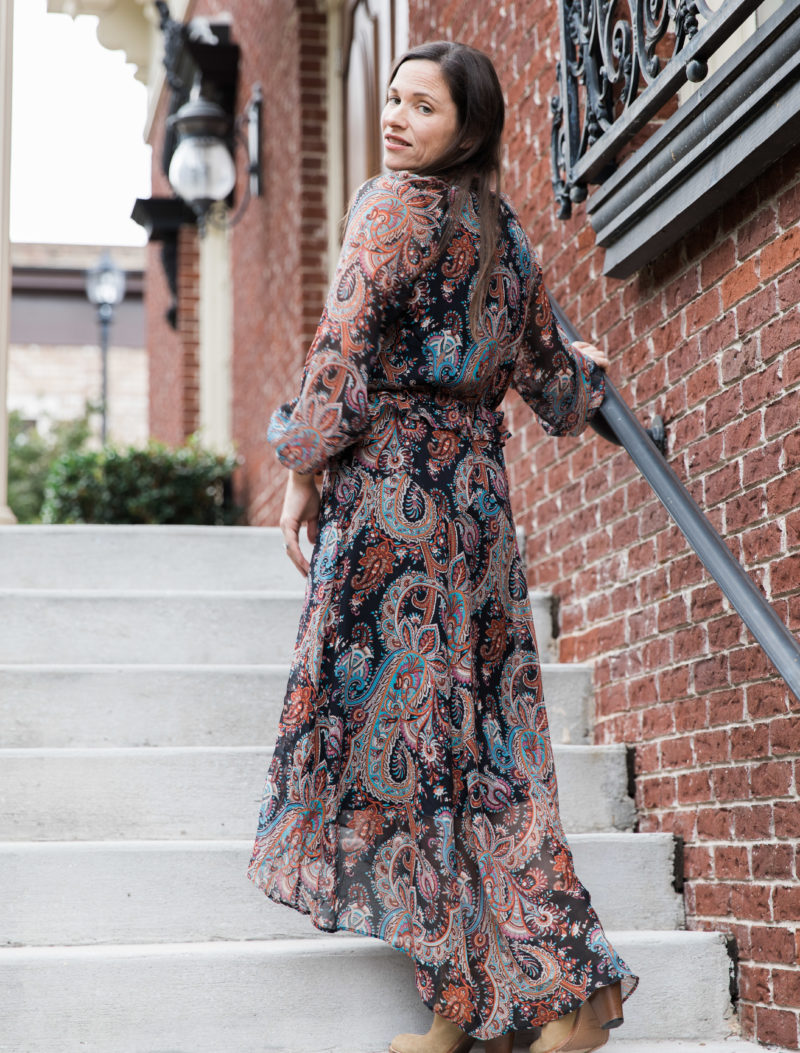 banana republic paisley dress