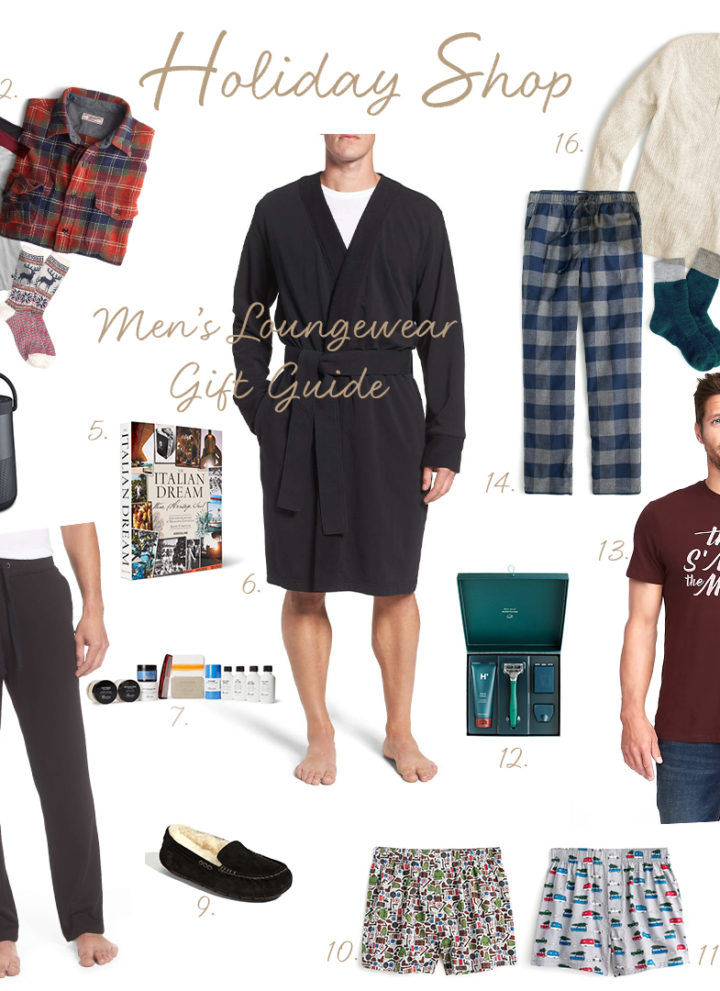 2017 Men's Loungewear Gift Guide
